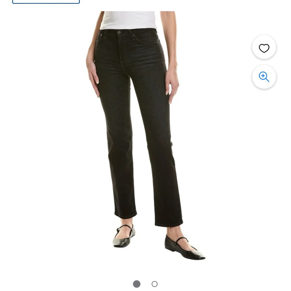 AG Alexxis Straight Leg Jeans black grey